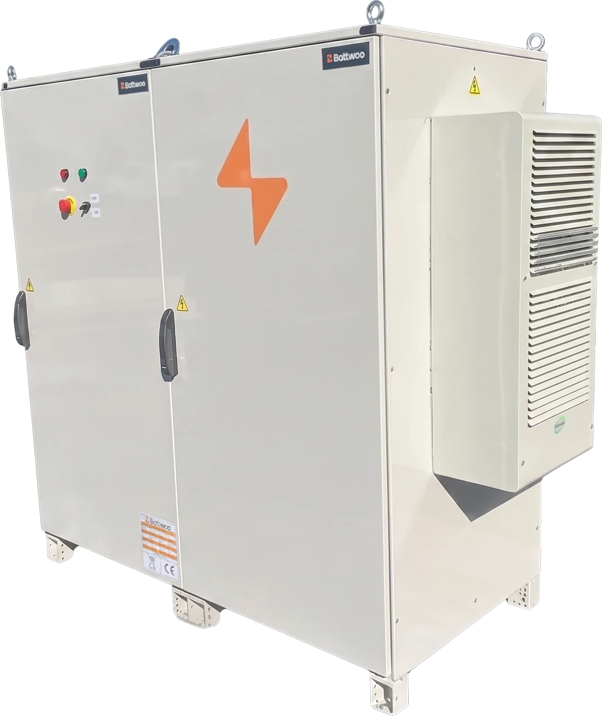 Armoire BESS Battwoo — système de stockage d'énergie stationnaire en batteries de seconde vie, avec refroidissement intégré